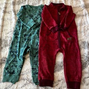 Caters 2 pack Pajama Onesies (boys) 18 month